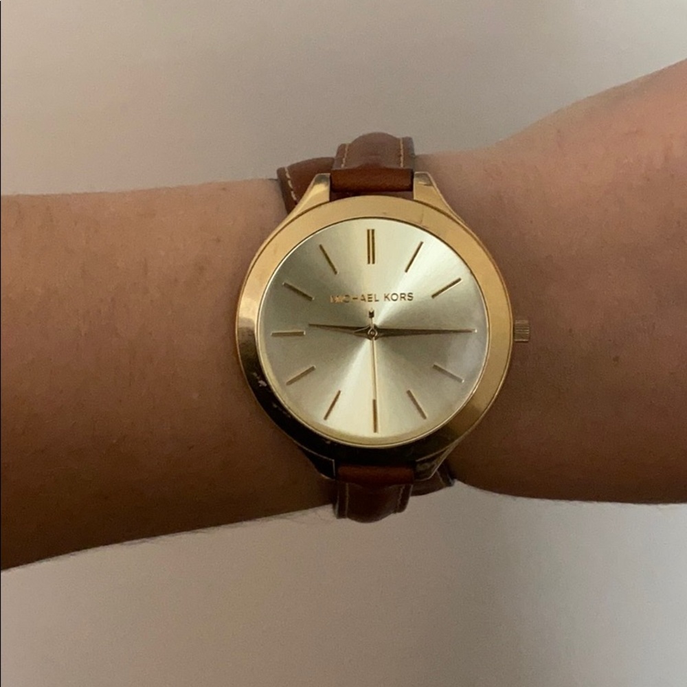 Wrap around chestnut Michael kors watch